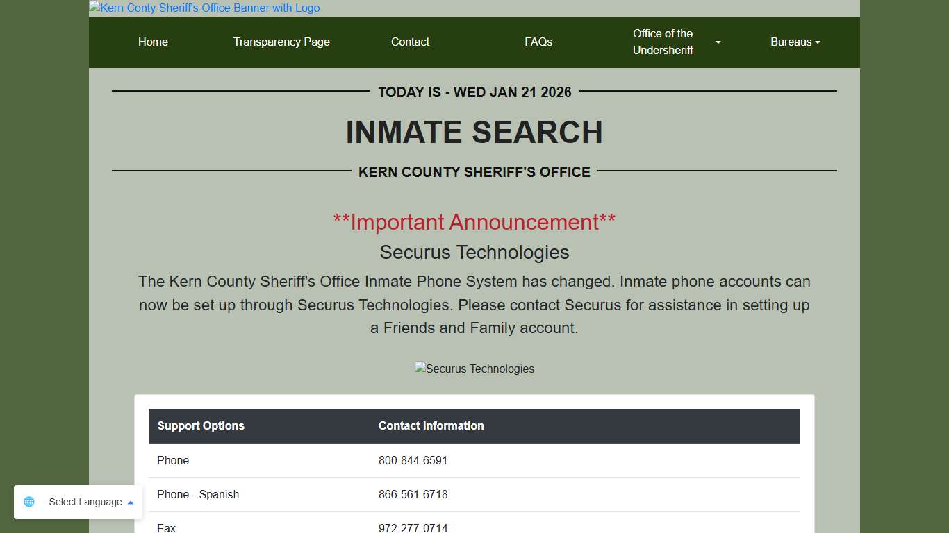 Inmate Search | KCSO